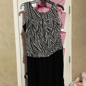 Black and white dress